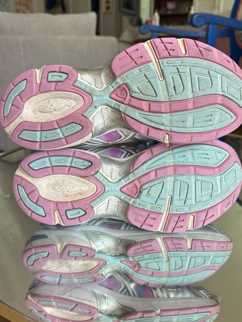 ASICS Women’s Athletic Sneakers - Pink & Silver - Picture 6 of 6